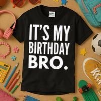 Its My Birthday Bro Birthday Party For Boy Kids T-Shirt thumb 3