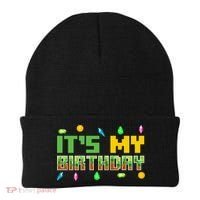 It'S My Birthday Party Video Gamer Pixel Number Birthday Boy Beanie thumb 0