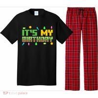 It'S My Birthday Party Video Gamer Pixel Number Birthday Boy Pajama Set thumb 0