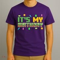 It'S My Birthday Party Video Gamer Pixel Number Birthday Boy T-Shirt thumb 3