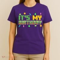 It'S My Birthday Party Video Gamer Pixel Number Birthday Boy T-Shirt thumb 4