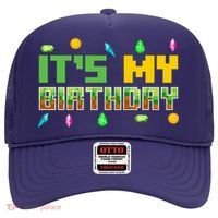 It'S My Birthday Party Video Gamer Pixel Number Birthday Boy Hat thumb 0