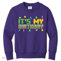 It'S My Birthday Party Video Gamer Pixel Number Birthday Boy Kids Sweatshirt thumb 0