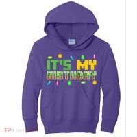 It'S My Birthday Party Video Gamer Pixel Number Birthday Boy Kids Hoodie thumb 0