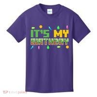 It'S My Birthday Party Video Gamer Pixel Number Birthday Boy Kids T-Shirt thumb 0