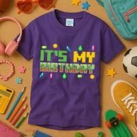 It'S My Birthday Party Video Gamer Pixel Number Birthday Boy Kids T-Shirt thumb 3