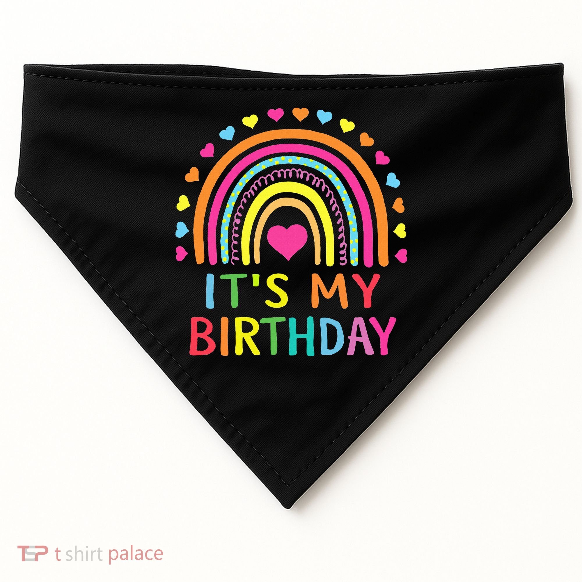 It's My Birthday Gift Rainbow USA-Made Doggie Bandana