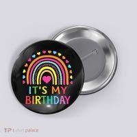 It's My Birthday Gift Rainbow Button thumb 0