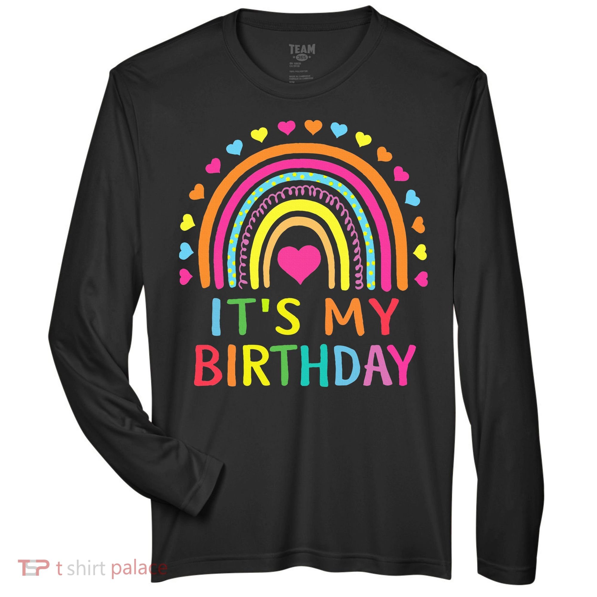 It's My Birthday Gift Rainbow Zone Performance Long-Sleeve T-Shirt