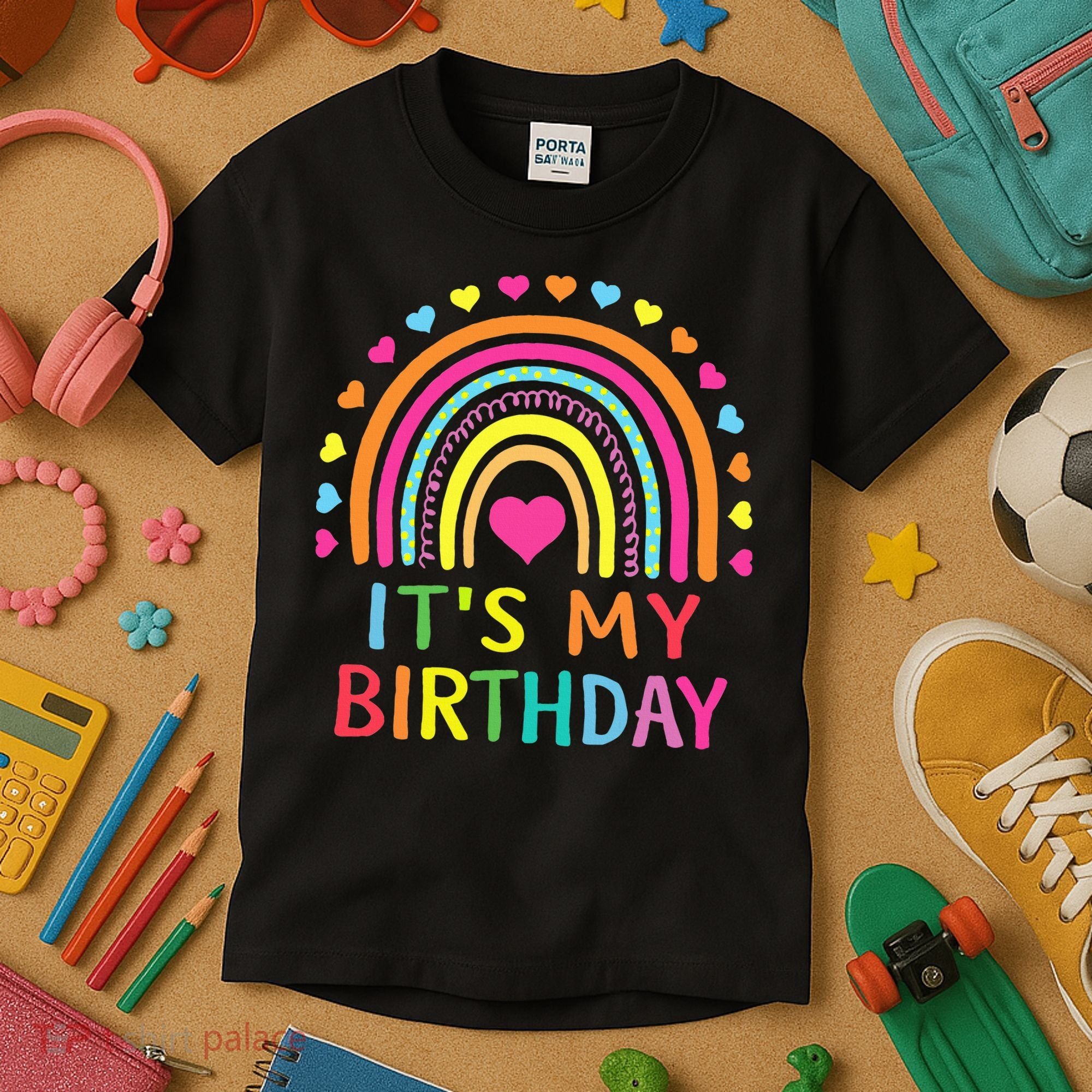 It's My Birthday Gift Rainbow Kids T-Shirt