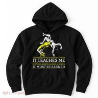 It Must Be Earned Wrestling Hoodie thumb 0