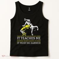 It Must Be Earned Wrestling Tank Top thumb 2