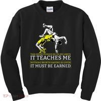 It Must Be Earned Wrestling Kids Sweatshirt thumb 0