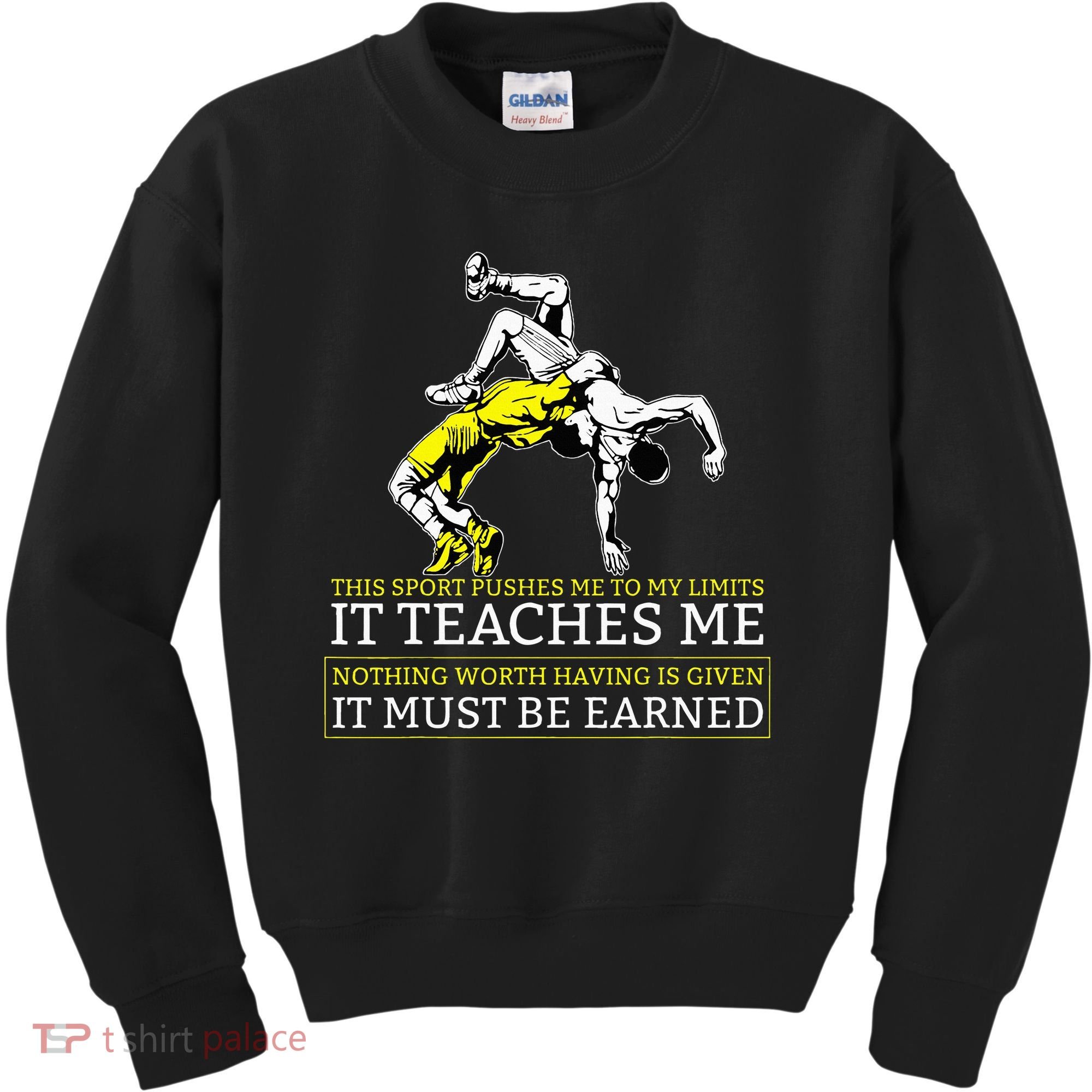 It Must Be Earned Wrestling Kids Sweatshirt