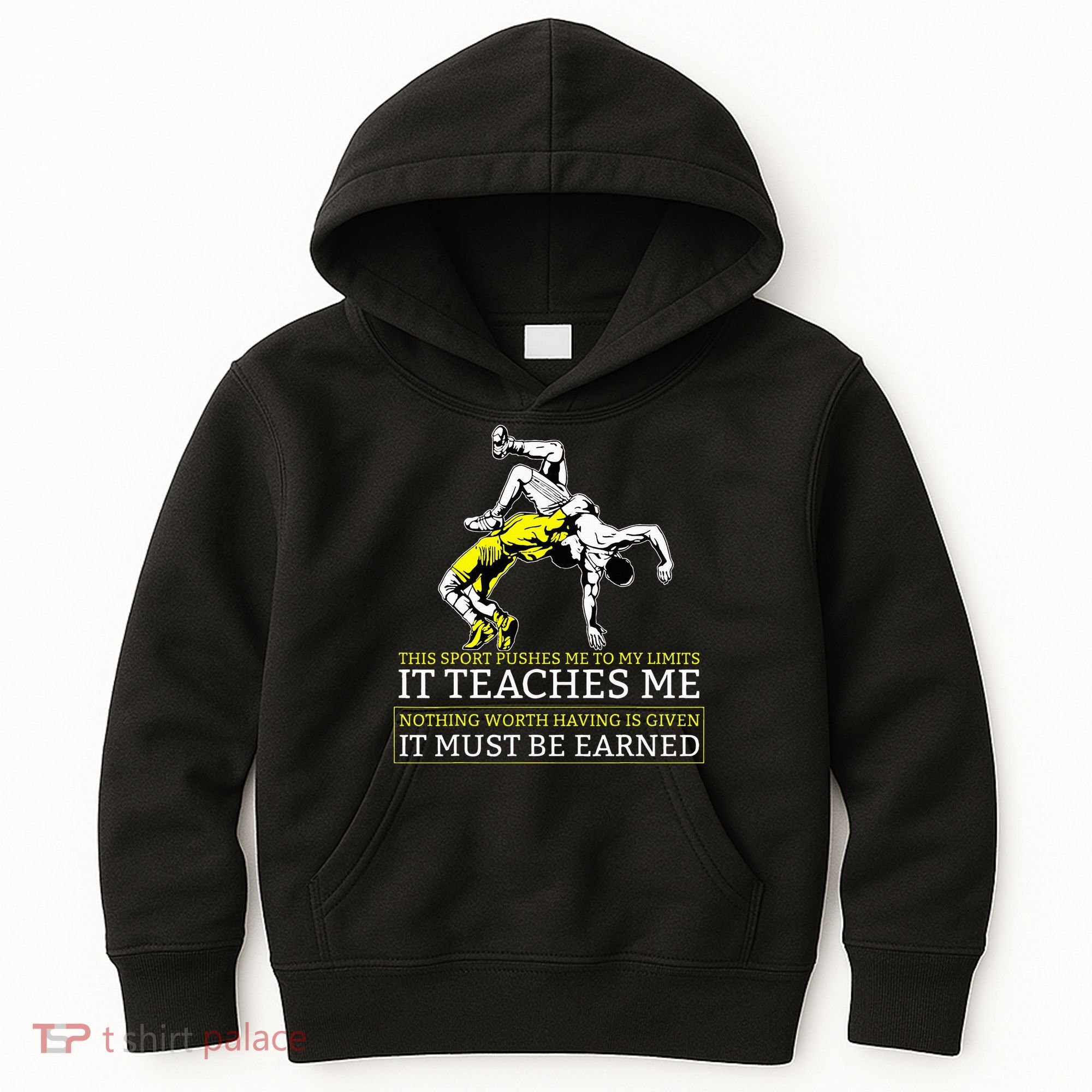 It Must Be Earned Wrestling Kids Hoodie