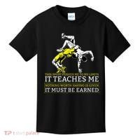 It Must Be Earned Wrestling Kids T-Shirt thumb 0