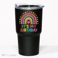 It's My Birthday Gift Rainbow Tumbler thumb 0