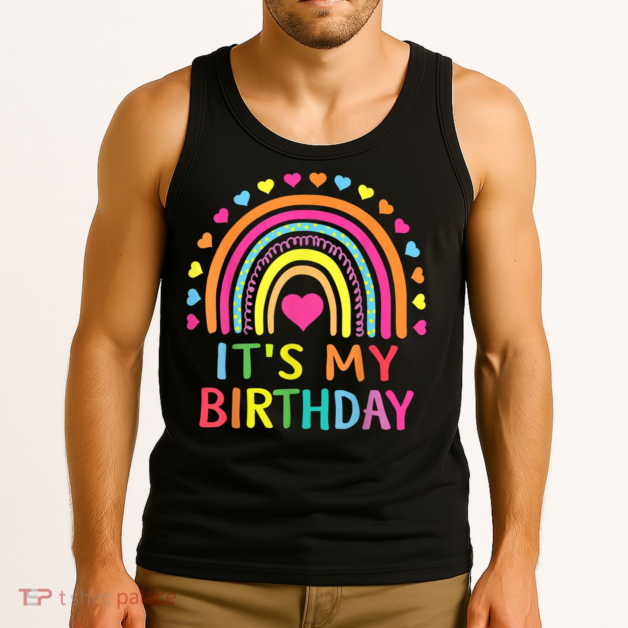 It's My Birthday Gift Rainbow Tank Top
