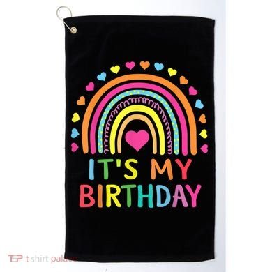 It's My Birthday Gift Rainbow Golf Towel