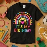 It's My Birthday Gift Rainbow Kids T-Shirt thumb 3