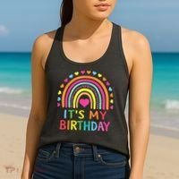 It's My Birthday Gift Rainbow Women's Tank Top thumb 2