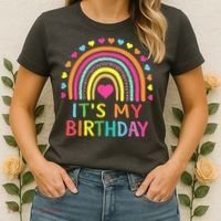 It's My Birthday Gift Rainbow Women's T-Shirt thumb 2