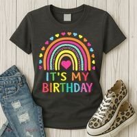 It's My Birthday Gift Rainbow Women's T-Shirt thumb 3
