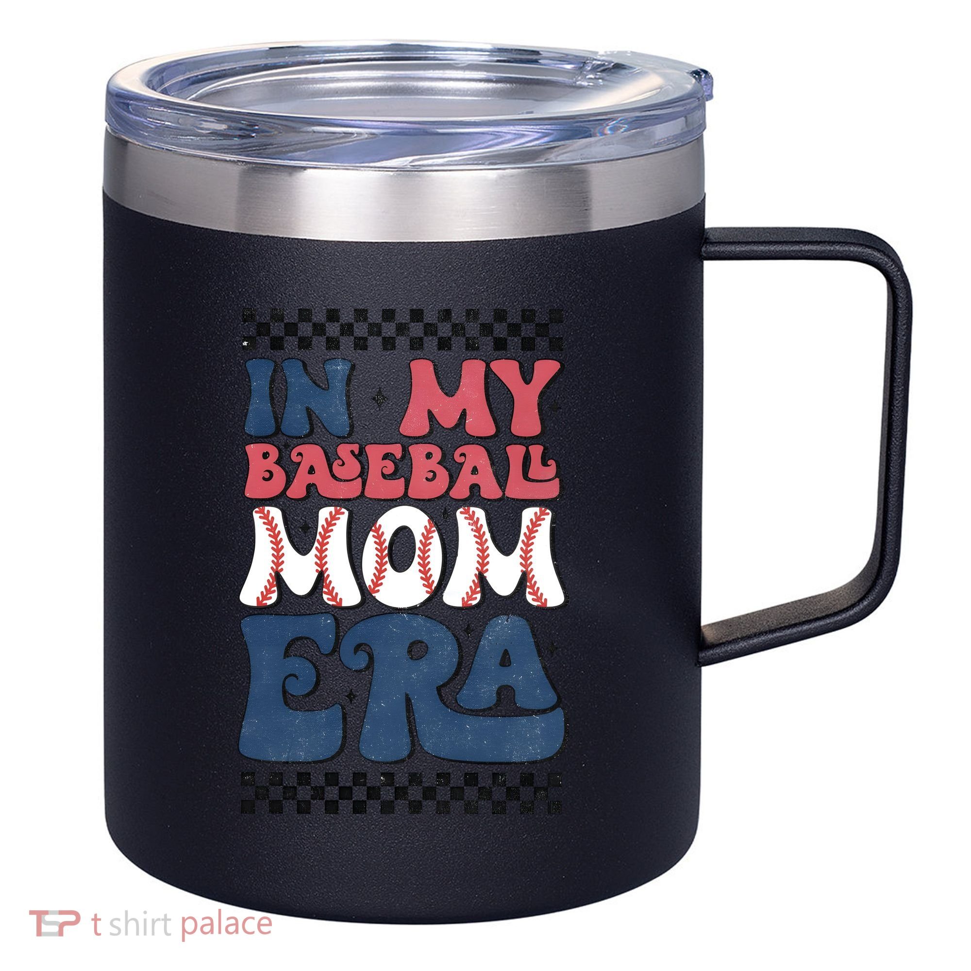 In My Baseball Mom Era 12oz Stainless Steel Coffee Mug