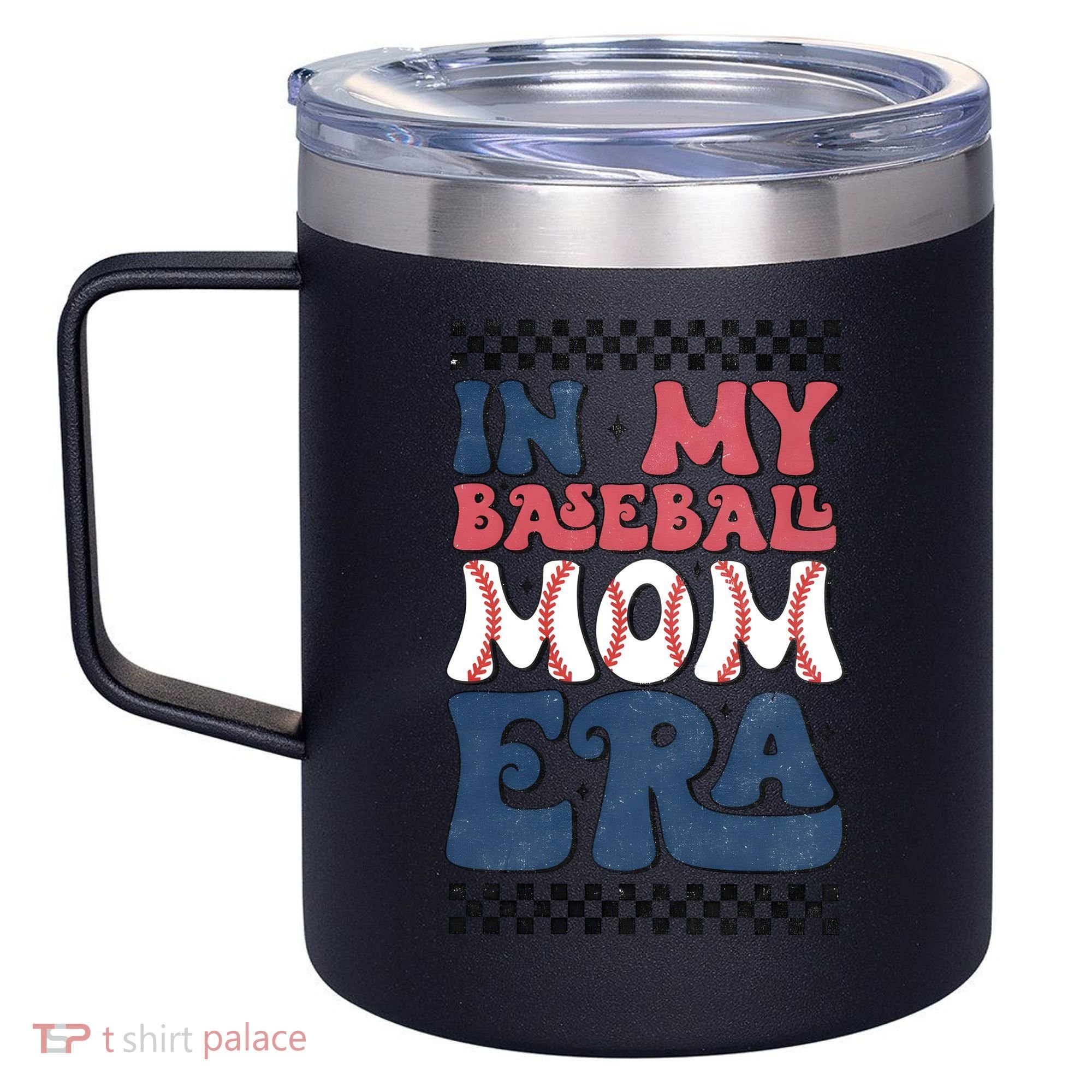 In My Baseball Mom Era 12oz Stainless Steel Coffee Mug