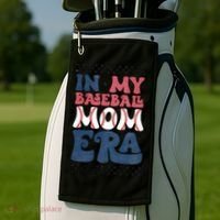 In My Baseball Mom Era Golf Towel thumb 2