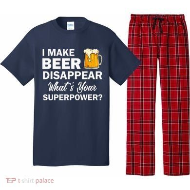 I Make Beer Disappear What's Your Superpower? Drinking Pajama Set