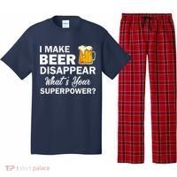 I Make Beer Disappear What's Your Superpower? Drinking Pajama Set thumb 0