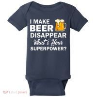 I Make Beer Disappear What's Your Superpower? Drinking Baby Bodysuit thumb 0
