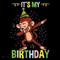 Its My Birthday Monkey Ornament thumb 1