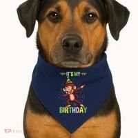 Its My Birthday Monkey USA-Made Doggie Bandana thumb 1