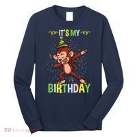 Its My Birthday Monkey Long Sleeve Shirt thumb 0