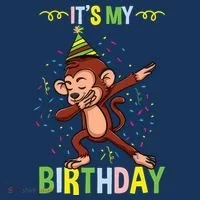 Its My Birthday Monkey T-Shirt thumb 7