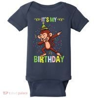 Its My Birthday Monkey Baby Bodysuit thumb 0