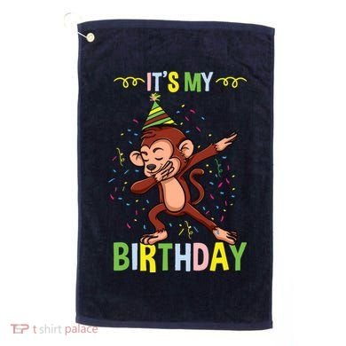 Its My Birthday Monkey Golf Towel