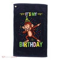 Its My Birthday Monkey Golf Towel thumb 0