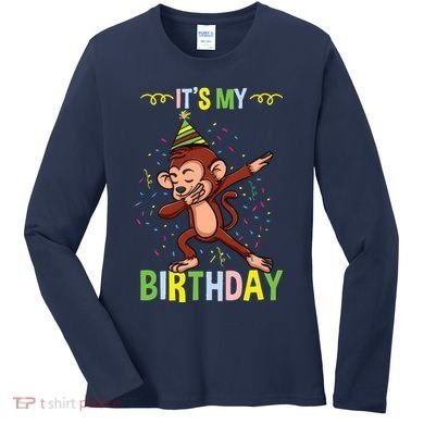 Its My Birthday Monkey Women's Long Sleeve Shirt