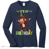 Its My Birthday Monkey Women's Long Sleeve Shirt thumb 0