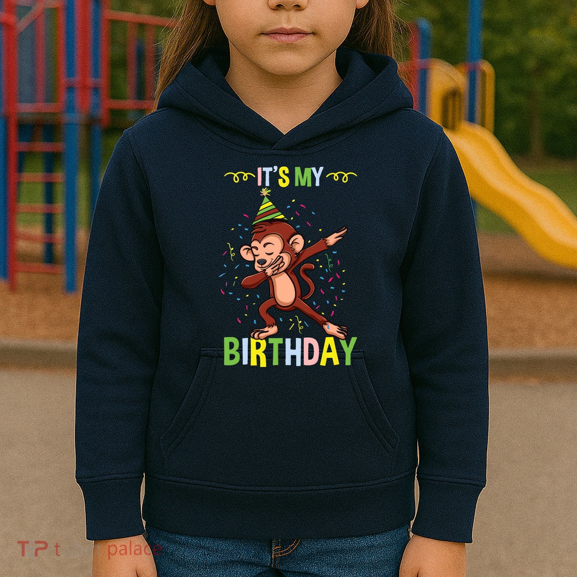 Its My Birthday Monkey Kids Hoodie