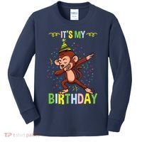 Its My Birthday Monkey Kids Long Sleeve Shirt thumb 0