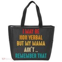 I May Be Non Verbal Nonverbal Autism Awareness Tote Bag thumb 0