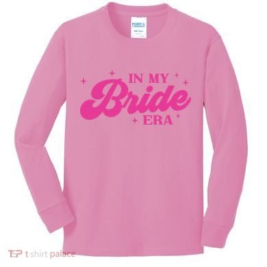 In My Bride Era Wedding Funny Kids Long Sleeve Shirt