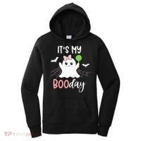 Its My Boo Day Cute Halloween Birthday Ghost Pink Bow Girls Women's Hoodie thumb 0
