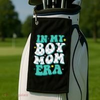 In My Boy Era Cute Mom Golf Towel thumb 2