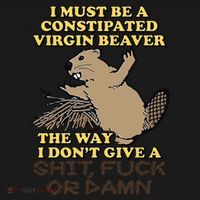 I Must Be Constipated Virgin Beaver The Way I Dont Give A Shit Fuck Or Damn Coaster thumb 2