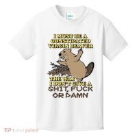 I Must Be Constipated Virgin Beaver The Way I Dont Give A Shit Fuck Or Damn Kids T-Shirt thumb 0